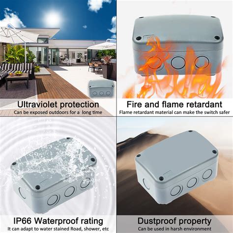 nineleaf junction box|NineLeaf Outdoor Junction Box ABS Plastic Dustproof IP66 .